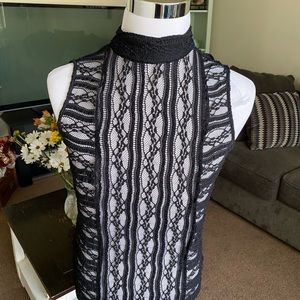 BeBe black lace Top